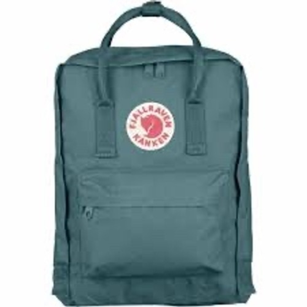 Fjallraven Kanken Backpack Unisex One Size Slate Blue Green Excellent 23510